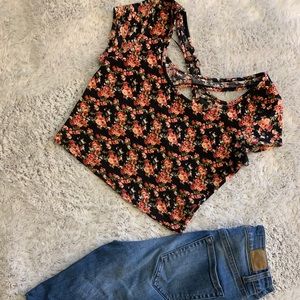 Floral crop top